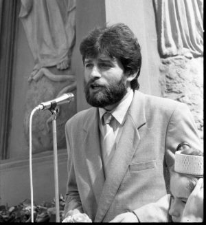 Darius Kuolys, 1990 liepa. Švėkšna. | Bernardo Aleknavičius nuotr.