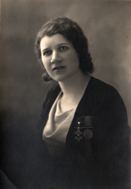 1918 m. Malvina Šokelytė-Valeikienė (1898–1981) | Valeikų giminės archyvo nuotr.