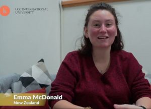 LCC studentė Ema Makdonalda (Emma McDonald) iš Naujosios Zelandijos | Asmeninė nuotr.