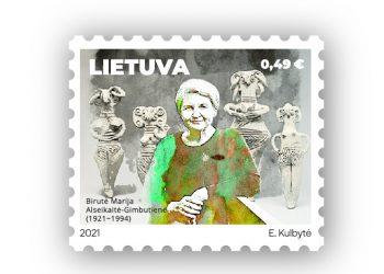 Pašto ženkle įamžinta Lietuvą garsinusi archeologė B. M. Alseikaitė-Gimbutienė