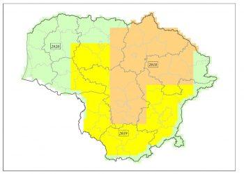 Užbaigti Lietuvos Respublikos teritorijos 2018–2020 metų ortofotografinio žemėlapio sudarymo darbai