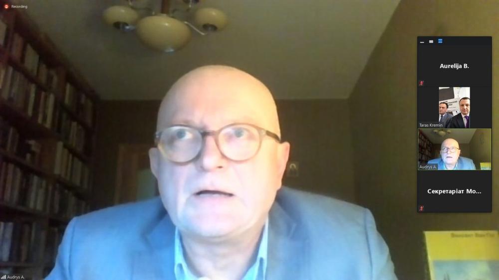 VLKK pirmininkas susitiko su Ukrainos valstybinės kalbos apsaugos komisaru