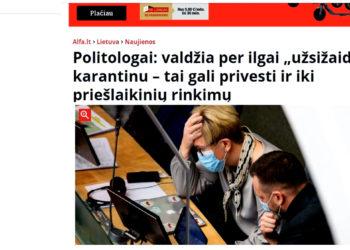 „Iš savo varpinės“: I. Šimonytė ruošiama politiniam paskerdimui?