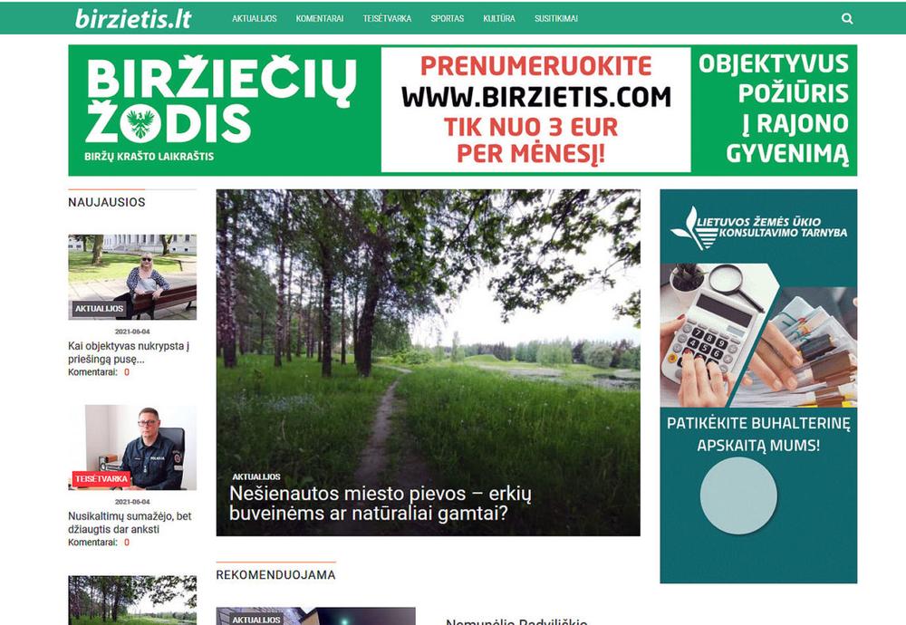 Fondas nutraukia paramą „Biržiečių žodžio“ projektui