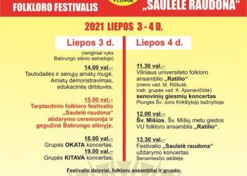 Plungėje vyks XIII-oji tarptautinė folkloro šventė „Saulelė raudona“