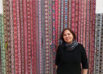 Rinktinių juostų rinkinys – Sigitos Milvidienės parodoje „100 Mamutės juostų“