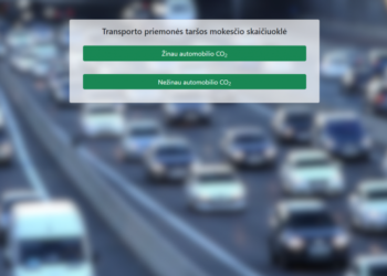 Abejones dėl automobilių taršos mokesčio išsklaidys skaičiuoklė