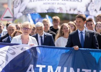 Ministrė Pirmininkė Ingrida Šimonytė Gargžduose dalyvavo Holokausto minėjimo renginiuose: pirmojoje „Atminties kelio 1941–2021“ eisenoje ir Holokausto Lietuvoje pradžios 80-ųjų metinių minėjime | lrv.lt nuotr.