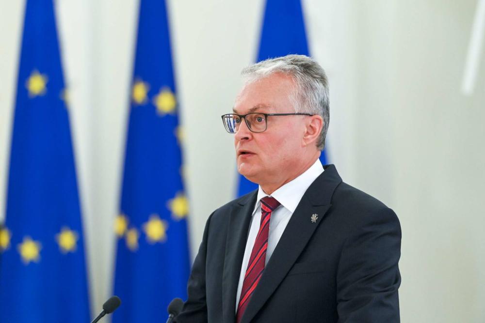 G. Nausėda susitikime su EVT vadovu pripažino, kad Lietuva ne viską padarė, kad šalies sienos būtų saugesnės
