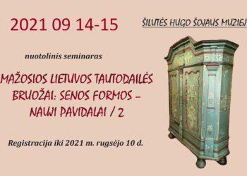 Kviečia antrasis Mažosios Lietuvos tautodailės seminaras!