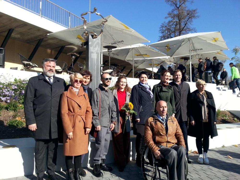 Vilniuje atidengta skulptūra skirta paraolimpečiams pagerbti