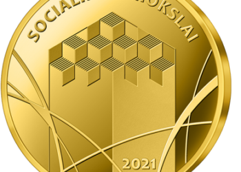 Socialiniams mokslams skirtoje monetoje – simbolinis visuomenės statinys