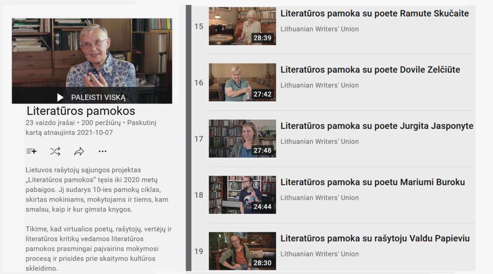 Literatūros pamokos | Alkas.lt ekrano nuotr.