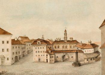 Marcelinas Januševičius. Vilniaus rotušė 1763 m. | Lietuvos nacionalinio dailės muziejaus nuotr.