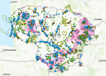 Parengtas vertingiausių kraštovaizdžių žemėlapis