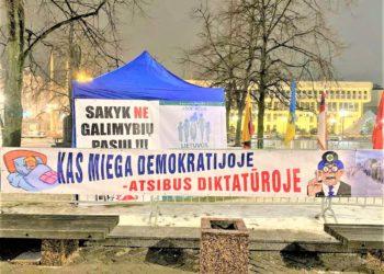 Lietuvos šeimų sąjūdis tęs protesto akciją prie Seimo