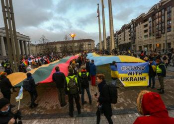 Ukrainos palaikymo akcija | Alkas.lt, A. Sartanavičiaus nuotr.