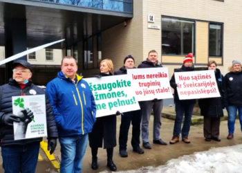 Streikas „Achemoje“ 2022-02-09 | Alkas.lt ekrano nuotr.