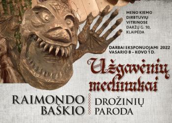 Klaipėdoje – R. Baškio drožinių paroda „Užgavėnių medinukai“
