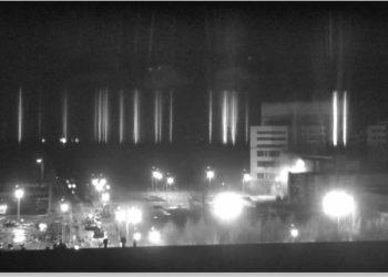 Gaisras Zaporožės elektrinėjeje | Alkas.lt ekrano nuotr.