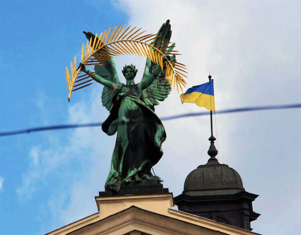 Šlovė Ukrainai! | Alkas.lt nuotr.