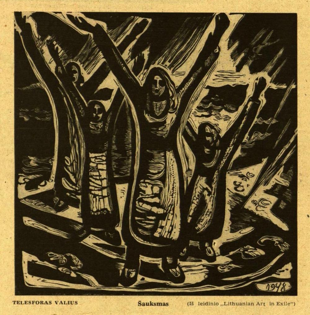 „Šauksmas“ | V. Valiušaičio faksimilė