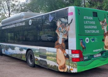 Ant miesto autobuso – saugomų teritorijų vaizdai