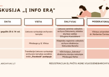 Valstybės archyvai kviečia į viešą pokalbį apie (ne)patikimus žinių šaltinius