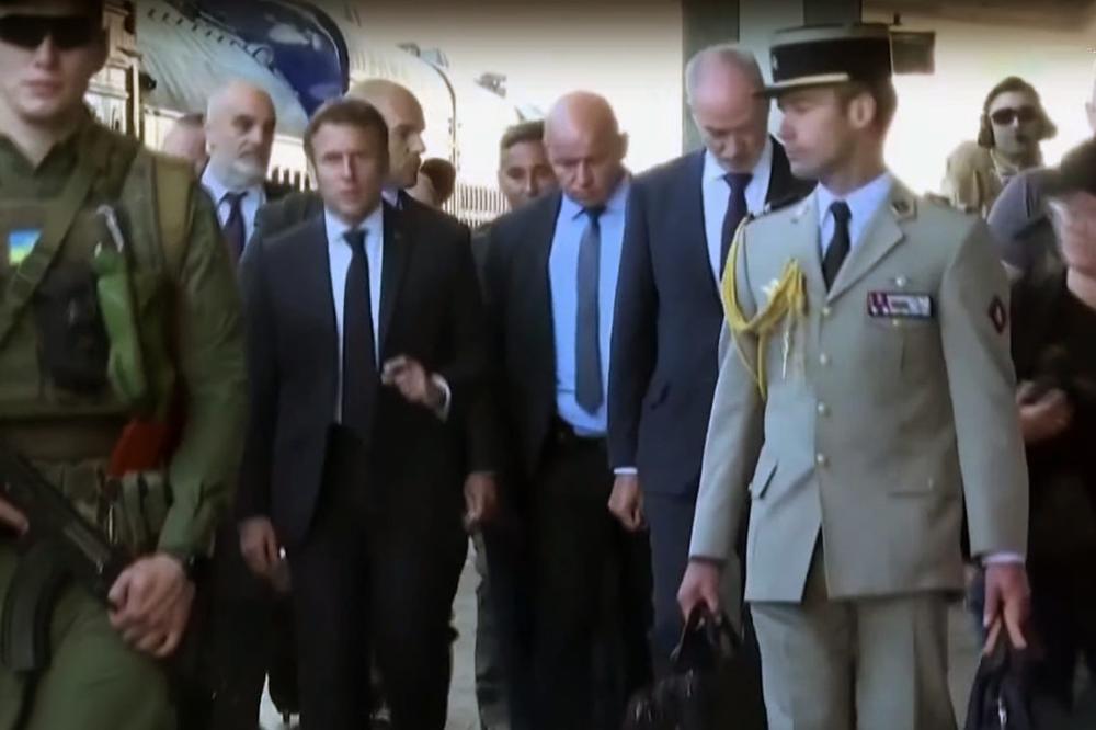 Rusijos invazija: Vokietijos, Prancūzijos ir Italijos vadovai traukiniu atvyko į Kijevą | Alkas.lt ekrano nuotr.