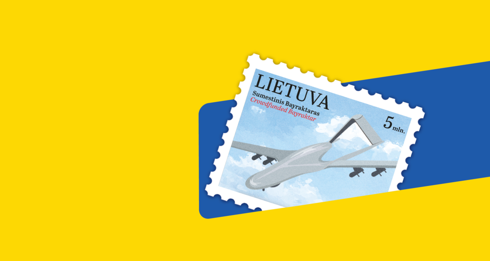 Lietuvos paštas išleis pašto ženklą, skirtą lietuvių Ukrainai dovanojamam bepiločiam orlaiviui „Bayraktar“