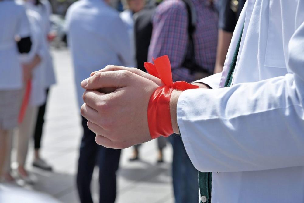 Šeimos gydytojai akcijoje Vilniuje | rengėjų nuotr.