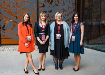 Smiltė Matulionytė su kolegomis | VDU nuotr.