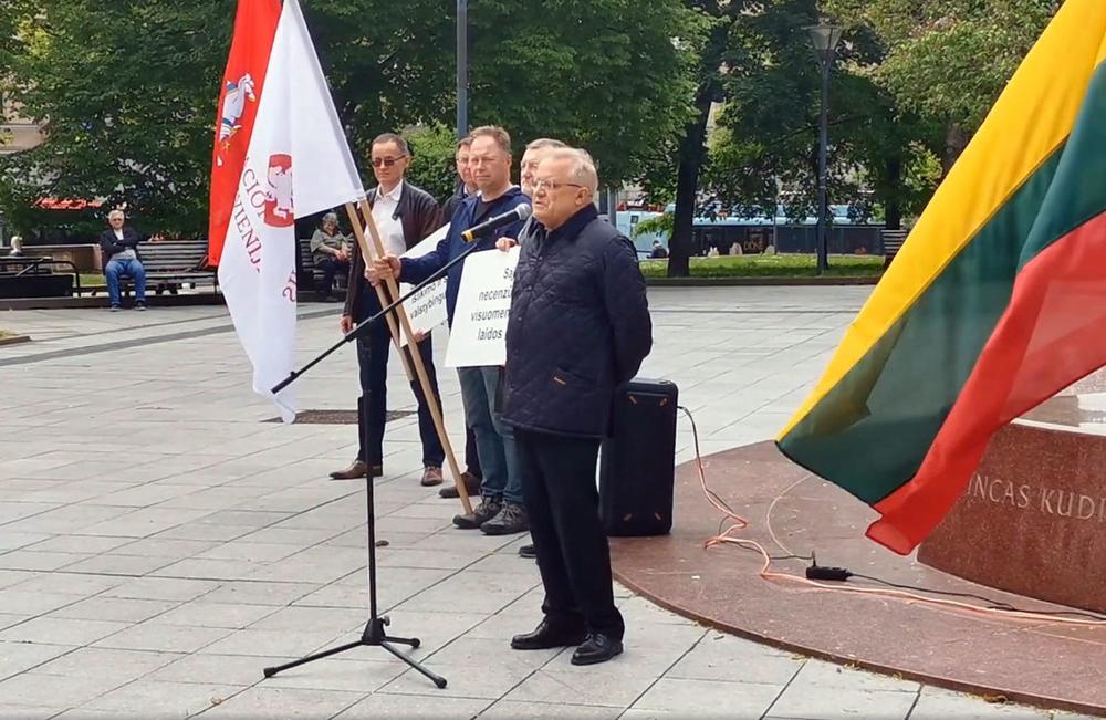 Vytautas Radžvilas Sąjūdžio minėjime 2022-06-03 | Alkas.lt nuotr.