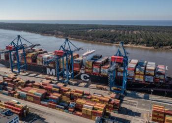 Klaipėdos uoste spartės krovos darbai