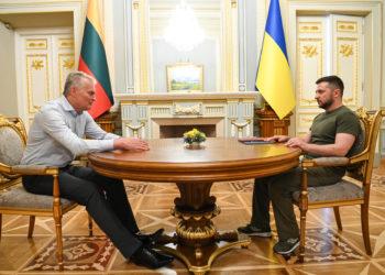 Prezidentas susitiko su Ukrainos vadovu