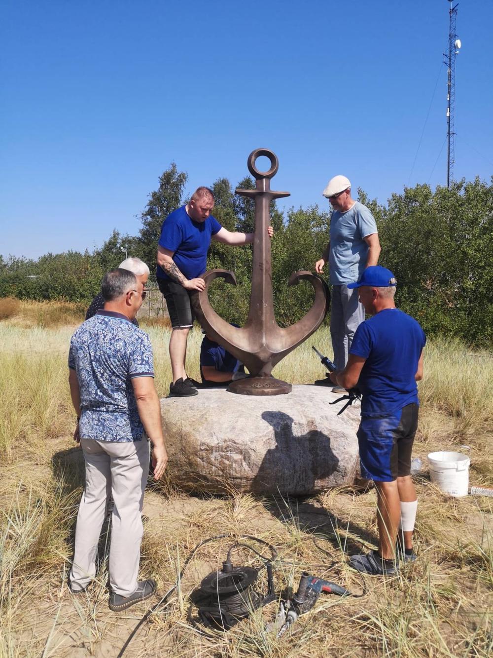 Odesos dovanotas inkaras jau Klaipėdos pajūryje | Rengėjų nuotr.