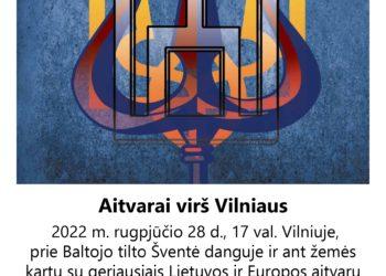 Virš Vilniaus sklendžiantys aitvarai linkės taikaus dangaus | Vilniaus miesto savivaldybės nuotr.