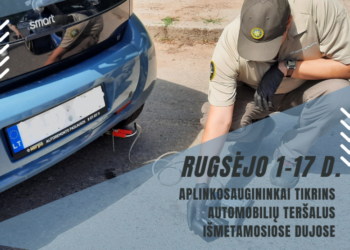 Rugsėjį aplinkosaugininkai tikrins automobilių taršumą
