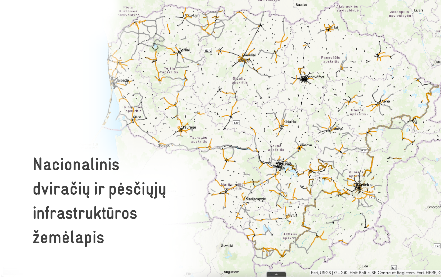 Pirmą kartą surinkus duomenis, Susisiekimo ministerija pristato Lietuvos dviračių ir pėsčiųjų takų infrastruktūros žemėlapį | sumin.lrv.lt nuotr.