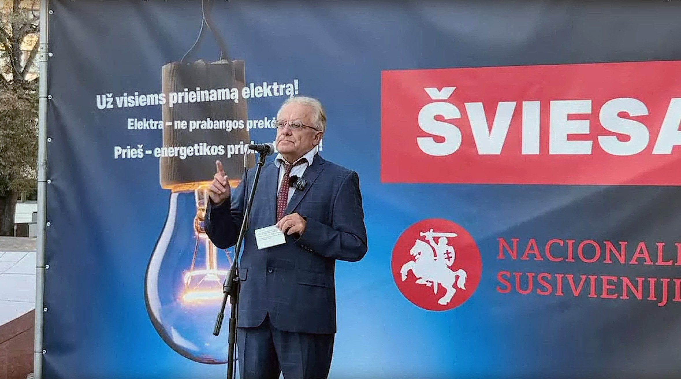 Kalba NS pirmininkas prof. Vytautas Radžvilas | Alkas.lt nuotr.