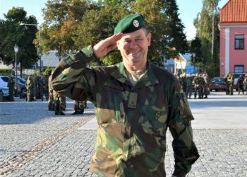 Vytauto Didžiojo šaulių 2-osios (Kauno apskr.) rinktinės vadas atsargos kapitonas V. Žymančius | R. Kybartienės nuotr.​