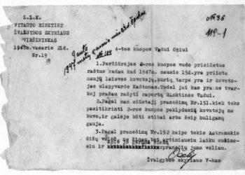 Dokumentas, skirtas 4-osios kuopos vadui Ožiui | punskas.pl nuotr.