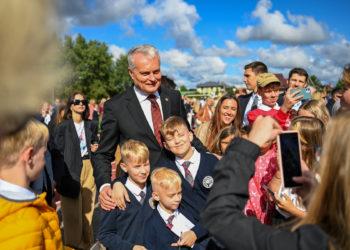 Prezidentas lankėsi Balsių progimnazijoje