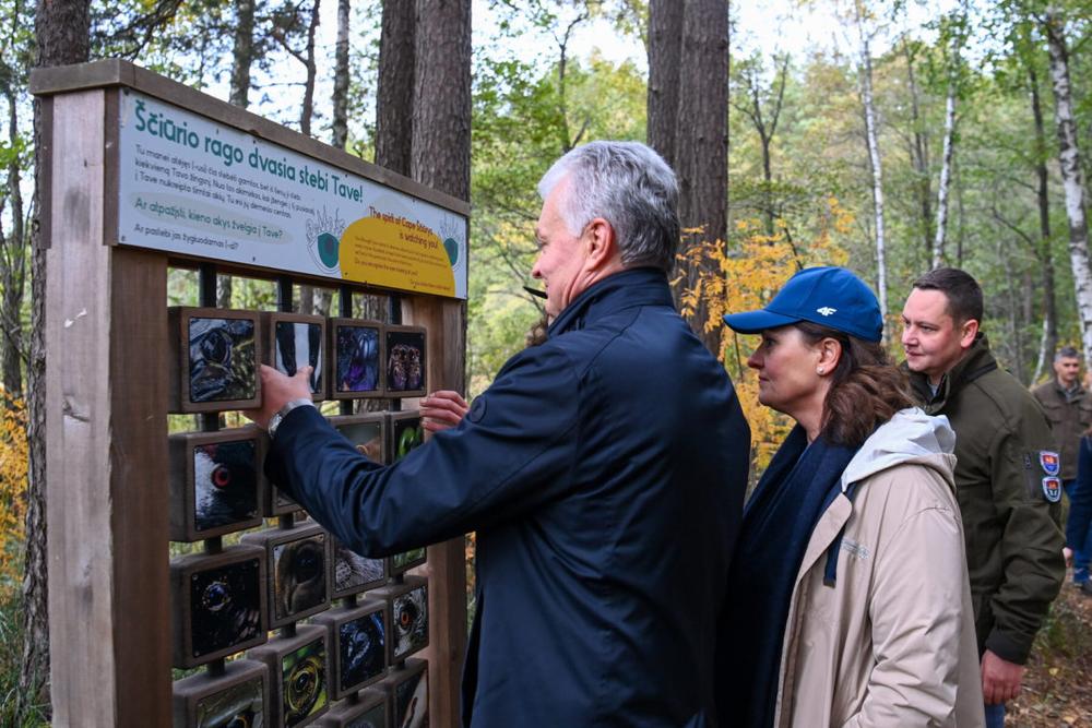 Ginatas Nausėda lankosi Labanoro regioniniame parke | R. Dačkaus nuotr.