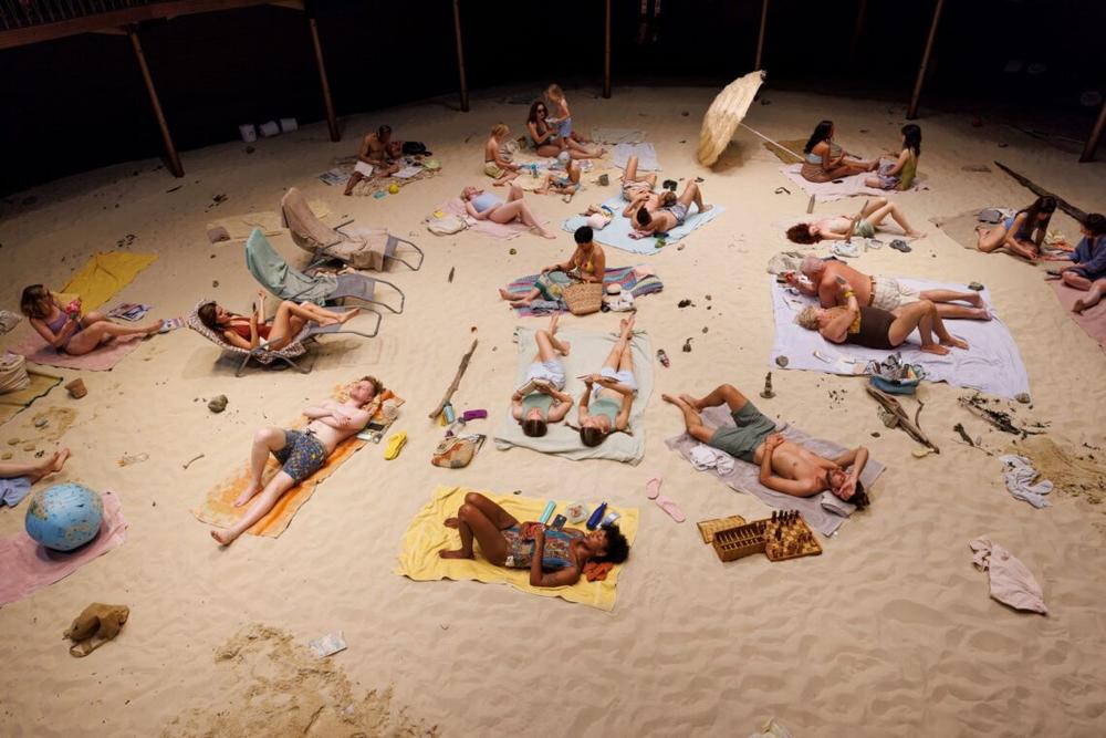 Rugilės Barzdžiukaitės, Vaivos Grainytės, Linos Lapelytės opera-pasirodymas „Saulė ir jūra“, Albany teatre, Londonas | E. Kurttz nuotr.