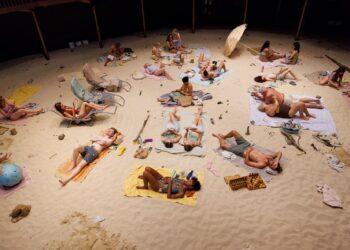 Rugilės Barzdžiukaitės, Vaivos Grainytės, Linos Lapelytės opera-pasirodymas „Saulė ir jūra“, Albany teatre, Londonas | E. Kurttz nuotr.