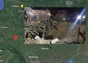 Rusiškos raketos smogė Lenkijai | Alkas.lt koliažas