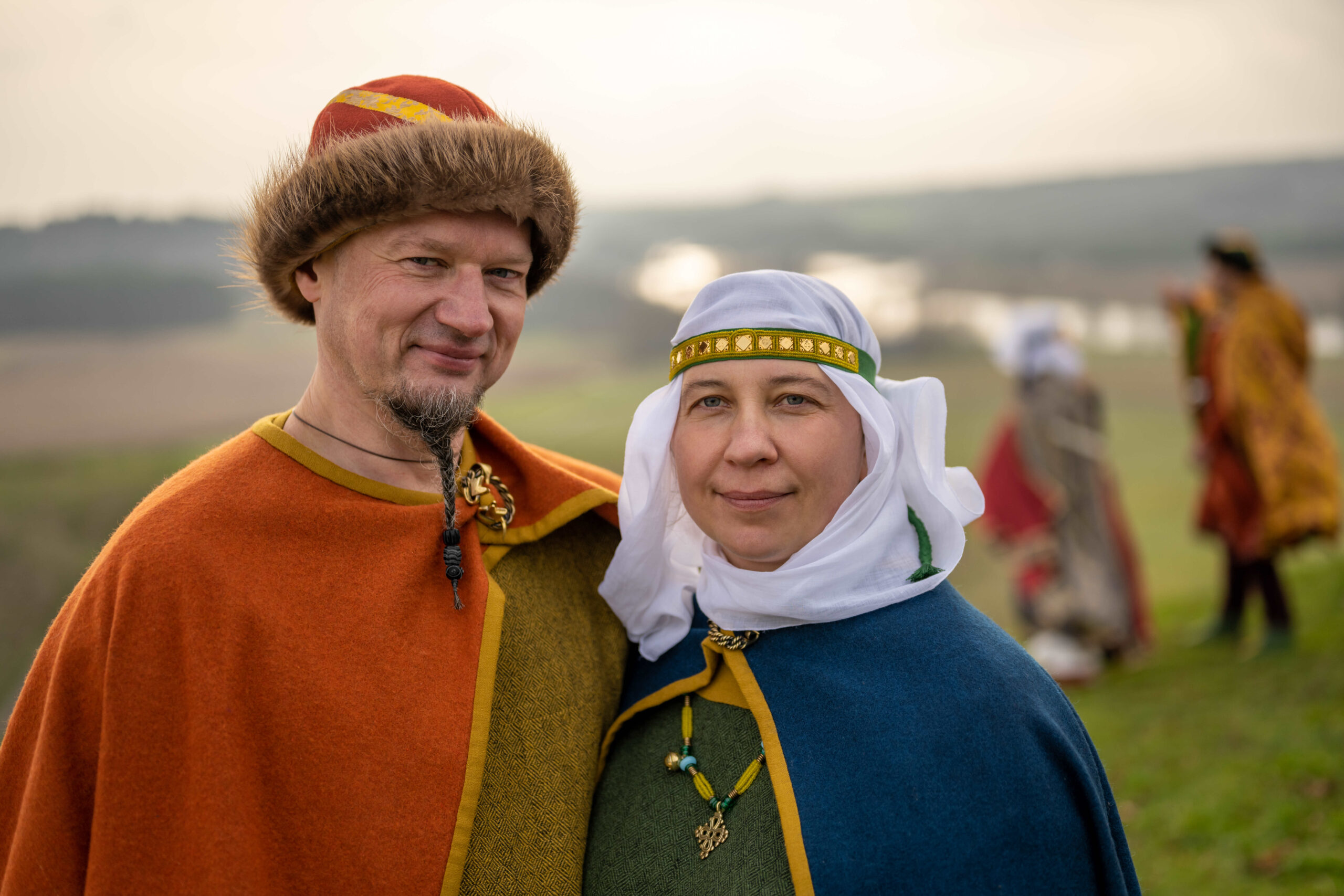 XIII-XIV a. istoriniai kostiumai. Paroda „Kernavės didikai" | S. Mikalausko nuotr.
