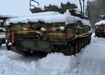 Ukrainos verslininkų valdomos Lietuvos įmonės „Altimus-Tech“ priešlėktuvinei gynybai skirtas paleidimo įrenginys | įmonės nuotr.