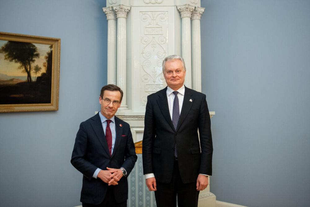 Ulfas Kristersonas ir Gitanas Nausėda | R. Dačkaus nuotr.